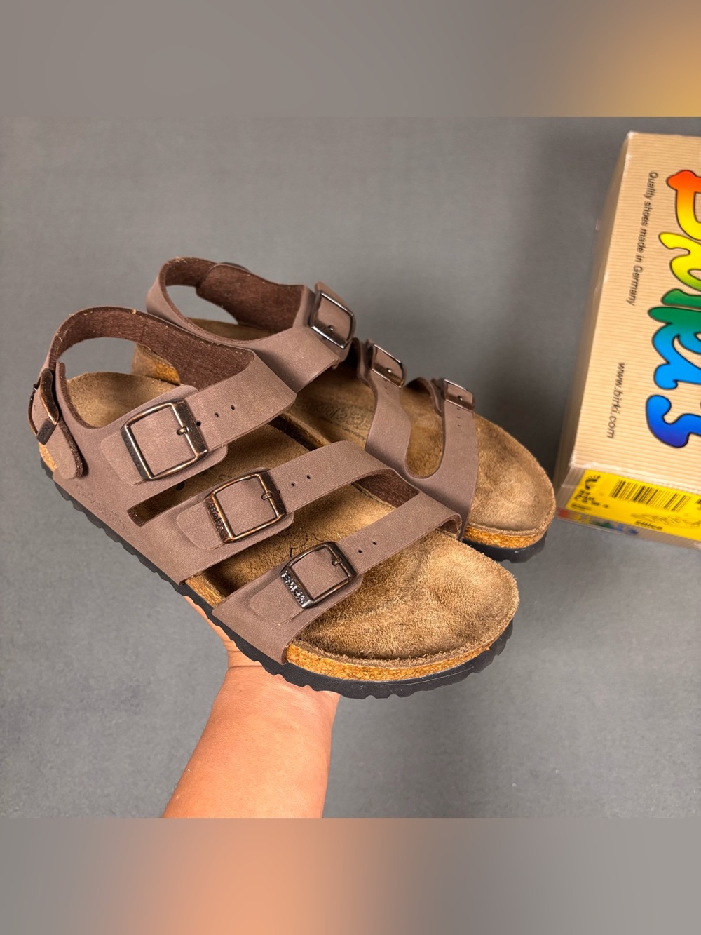 Birki's Triple Strap Comfort Sandals with Backstrap EU 37